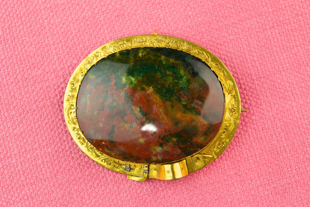 Large Agate Brooch, Scottish 19th Century