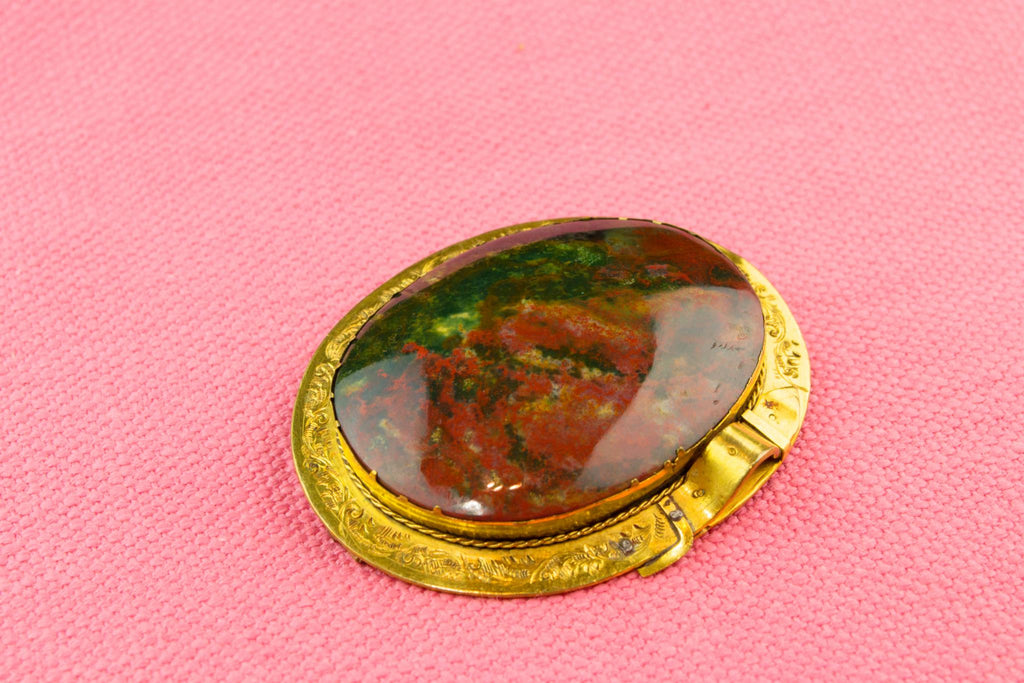 Large Agate Brooch, Scottish 19th Century