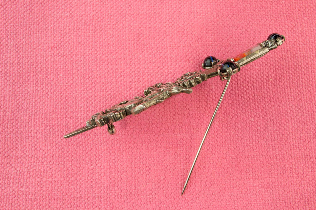 Rearing Lion Brooch by Miracle, English 1950s