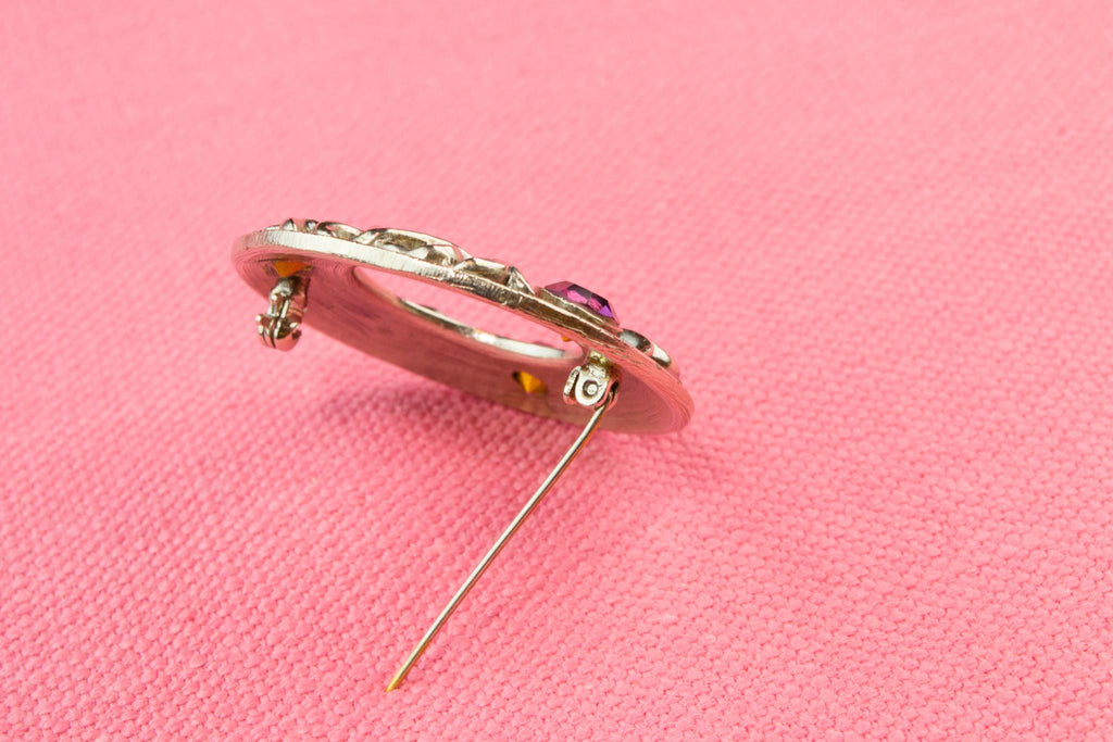 Celtic Kilt Pin Brooch by Exquisite, English 1950s