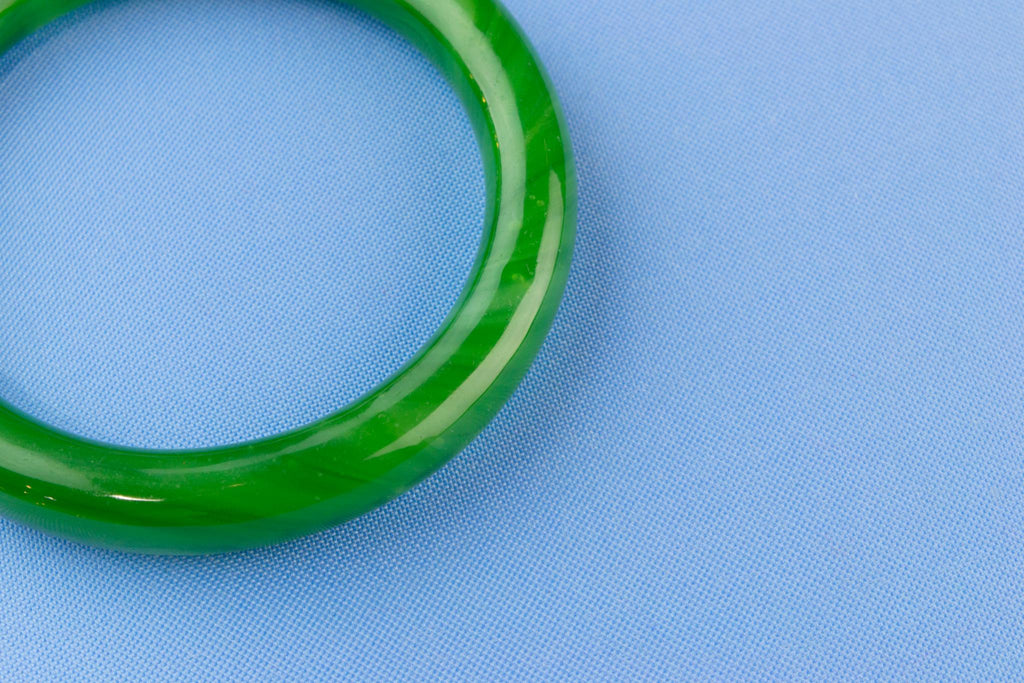Peking Glass Green Bracelet