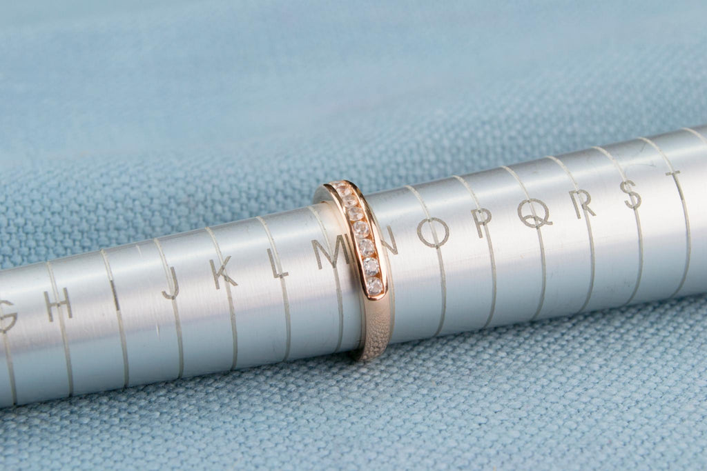 Half Eternity Ring Sterling Silver and CZ