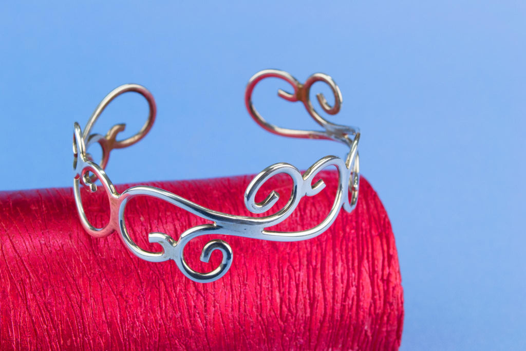 Sterling Silver Openwork Bracelet