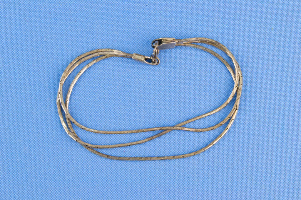 Three Strands Bracelet in Sterling Silver Mesh