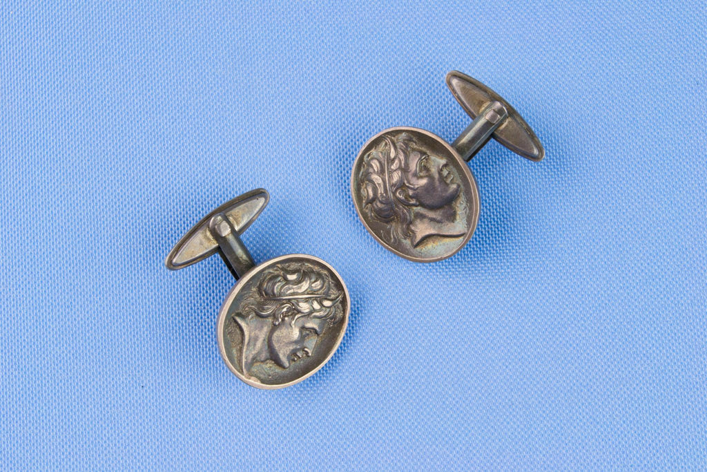 Roman Emperor Portrait Cufflinks