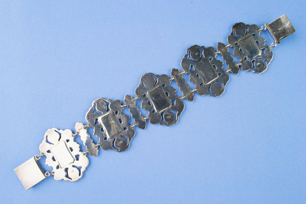 Georgian Silver and Onyx Bracelet, English circa 1800
