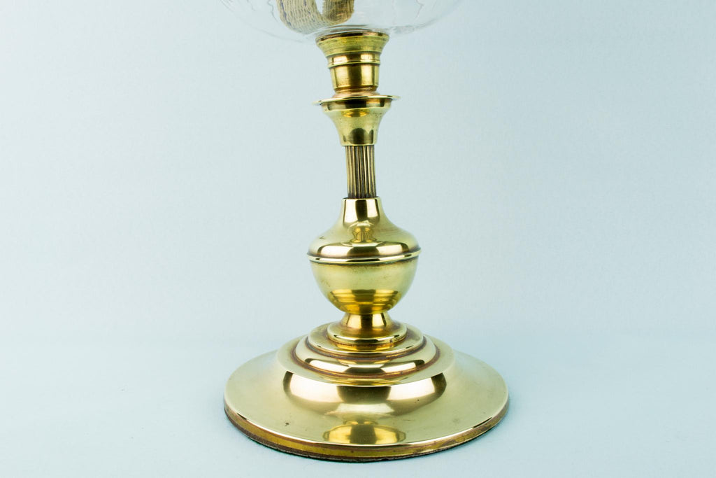 Vianne Pink Glass Oil Lamp, French Circa 1900