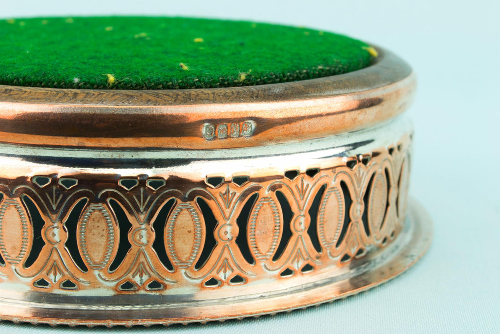 Silver Plated Victorian Bottle Coaster, English Circa 1900