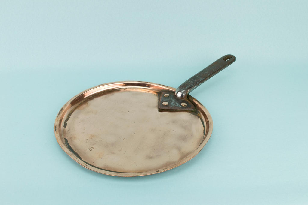 Copper & Iron Pan Lid, English Mid 19th Century