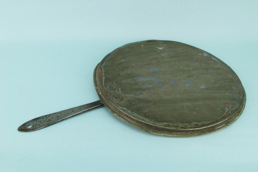 Medium Copper & Iron Pan Lid, English Mid 19th Century