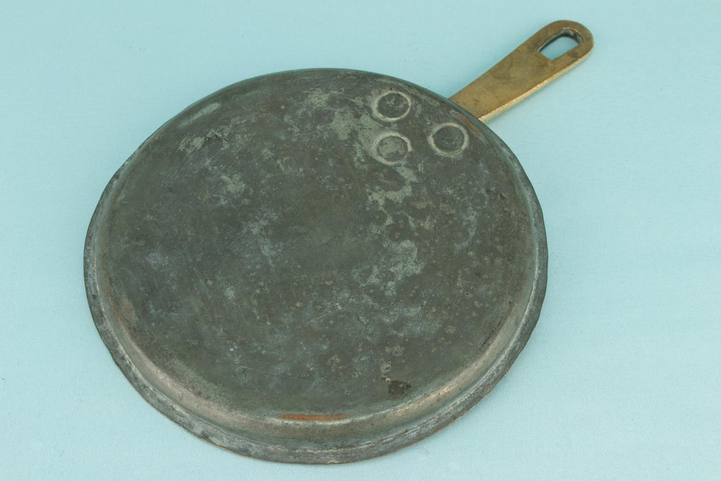 Small Copper & Iron Pan Lid, English 19th Century