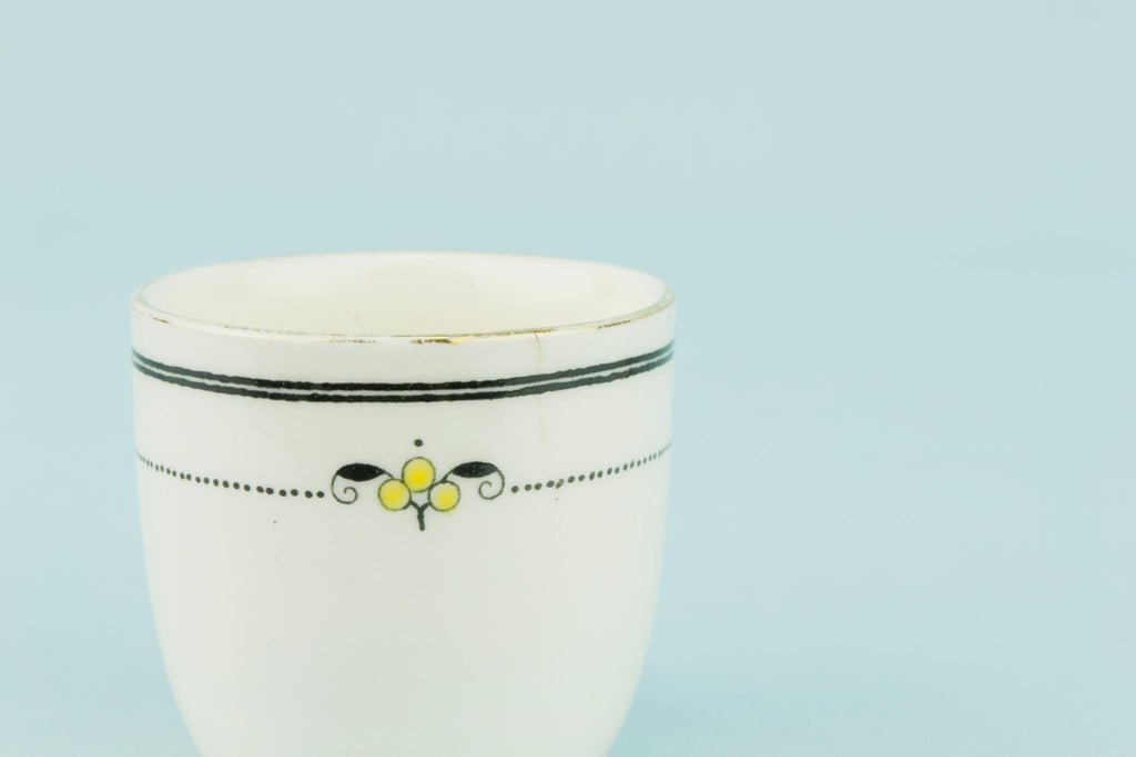 Art Deco Egg Cups on Dish, English 1930s