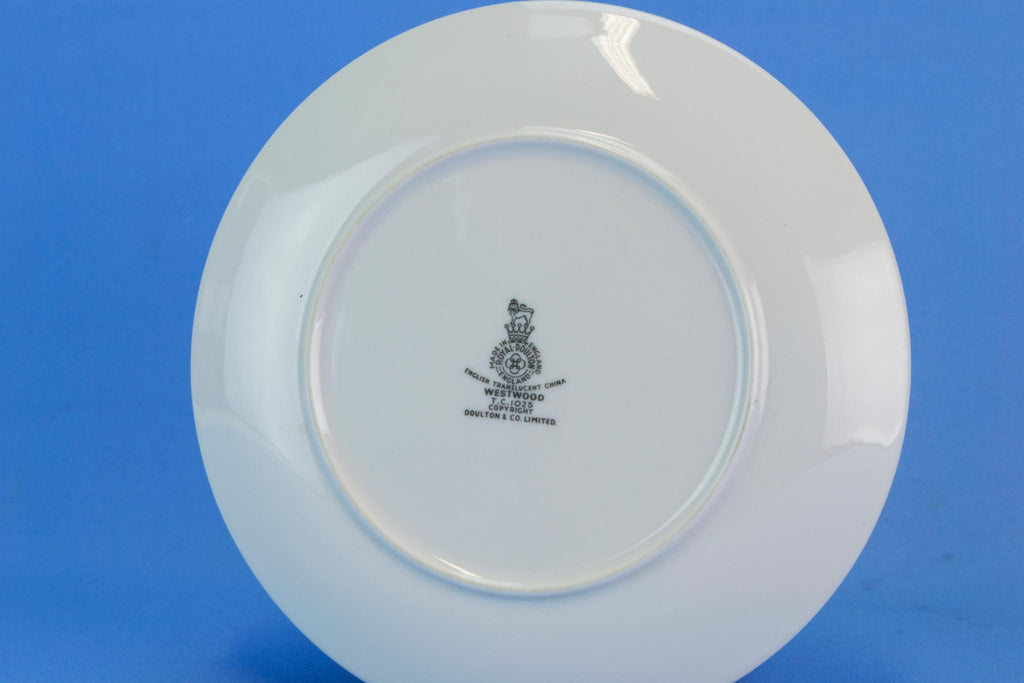 6 small plates Westwood by Royal Doulton, English circa 1960