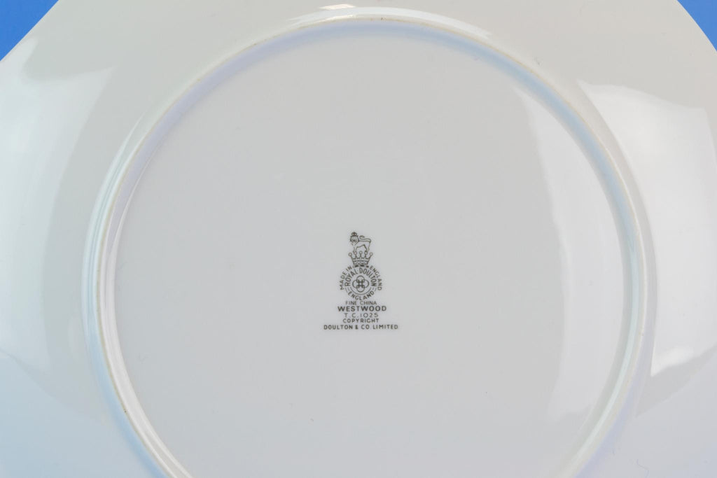 Medium Cake Serving Plate by Royal Doulton, English Circa 1960