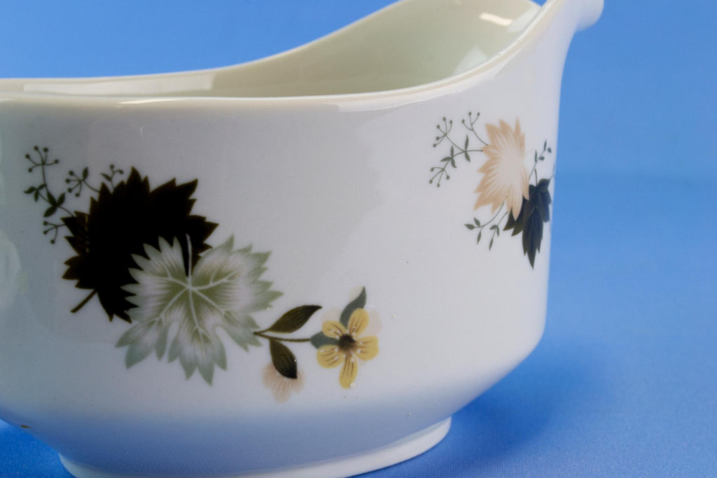 Gravy Boat on Plate by Royal Doulton, English Circa 1960