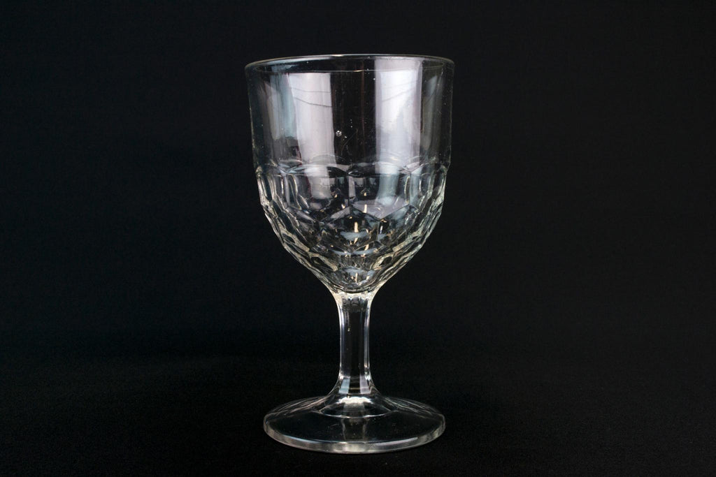 Victorian Beer Stem Glass, English 19th Century