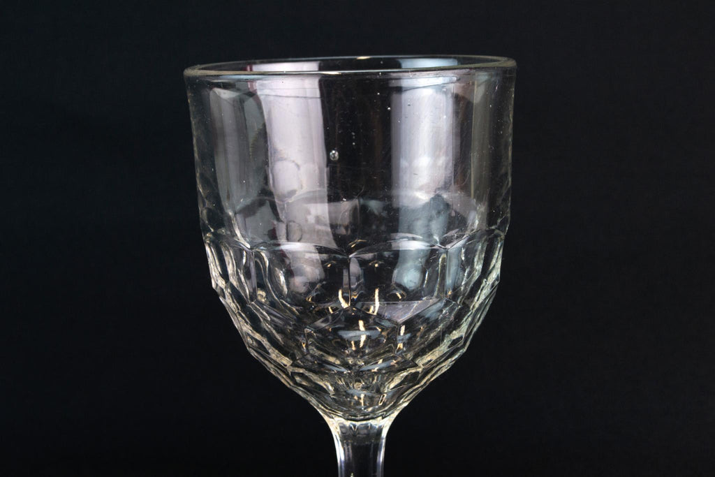 Victorian Beer Stem Glass, English 19th Century