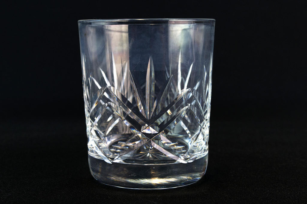 4 Small Cut Glass Tumblers