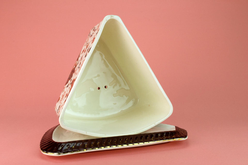 Large Cheese Dish and Cover, German 19th Century