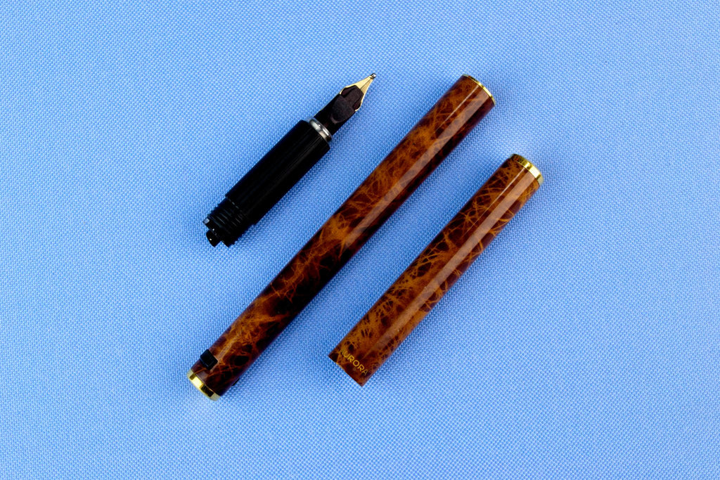 Fountain Pen Hastil by Aurora 14ct Gold, Italian 1970s