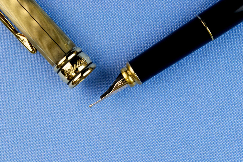 Aurora Sterling Silver Fountain Pen 14ct Gold