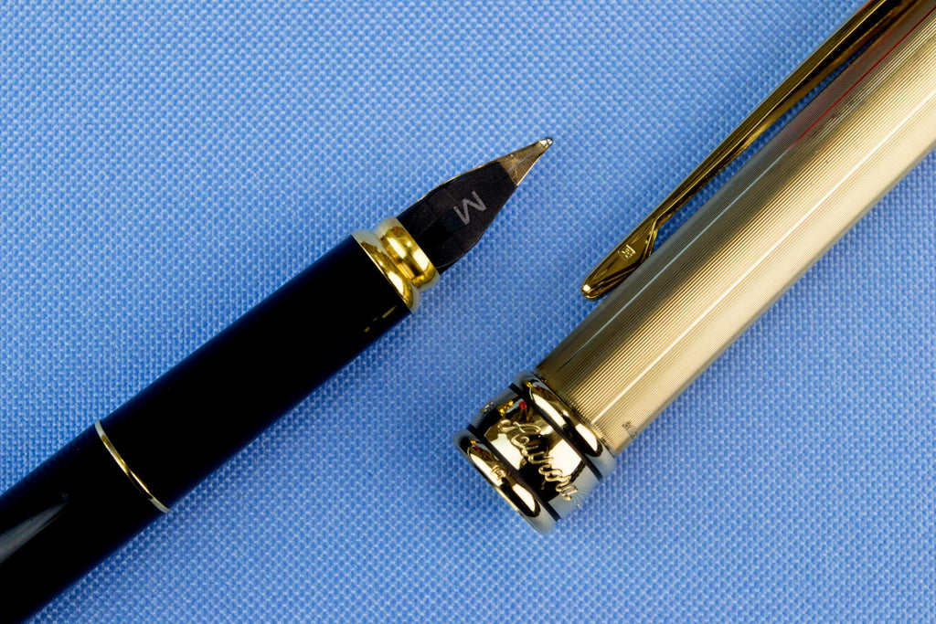 Aurora Sterling Silver Fountain Pen 14ct Gold