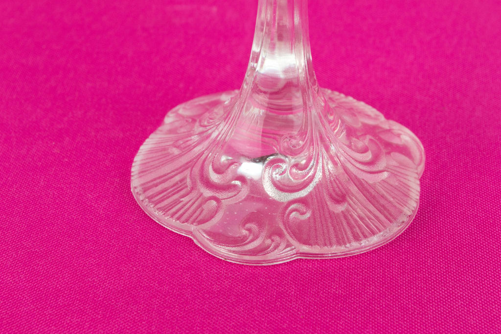 Pair of Glass Candlesticks by Rosenthal