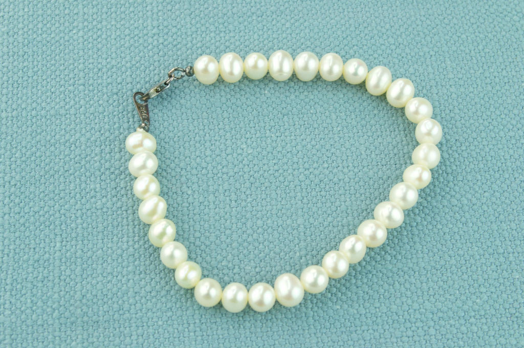 Pearls and Silver Bracelet