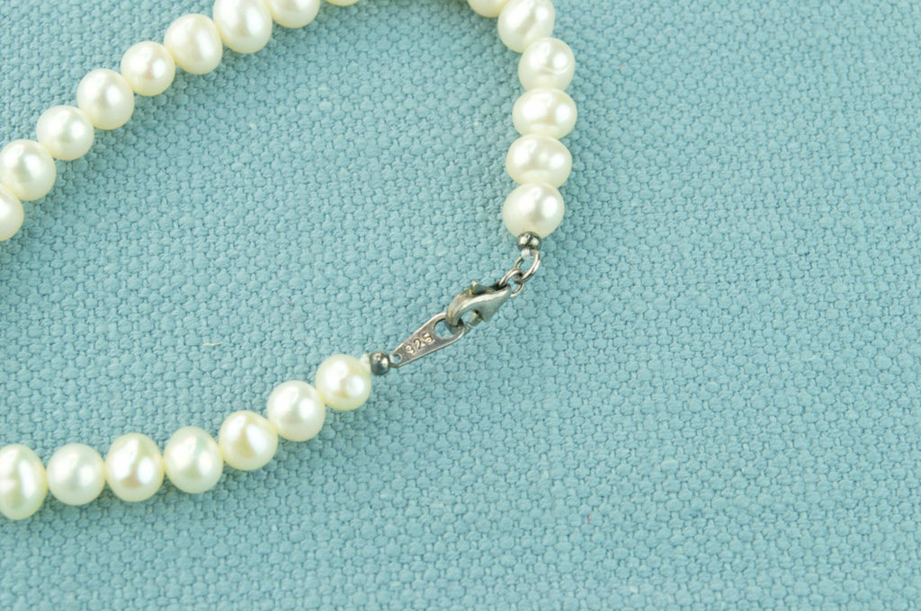 Pearls and Silver Bracelet
