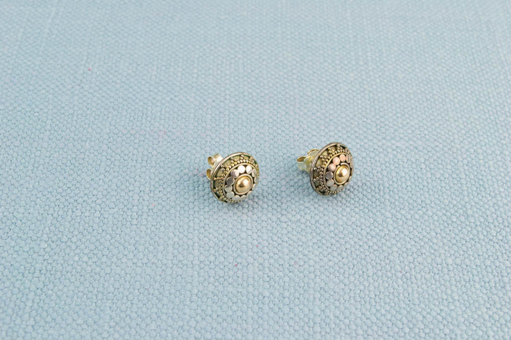 Sterling Silver & Gold Earrings