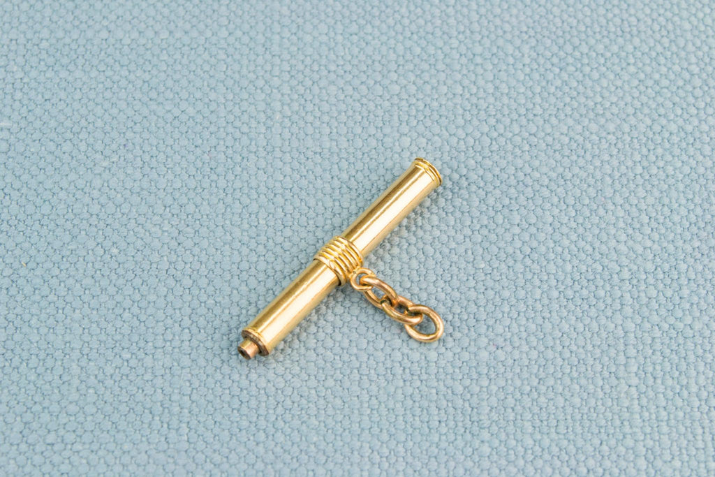 18ct Gold Pocket Watch Key, French Circa 1900s