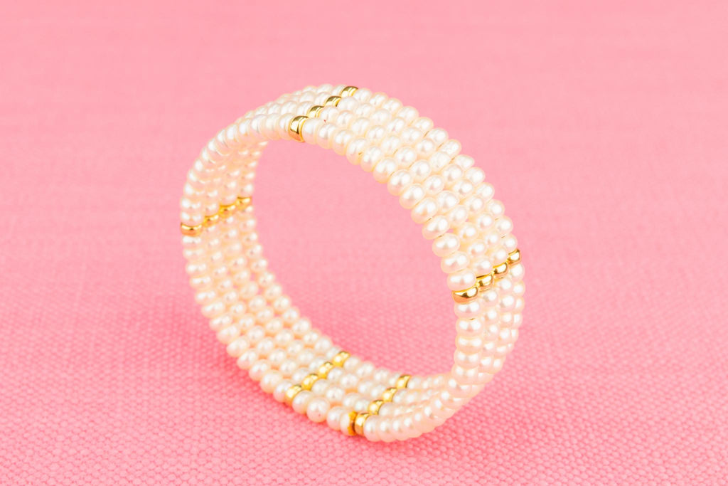 18ct Gold and Pearl Bracelet