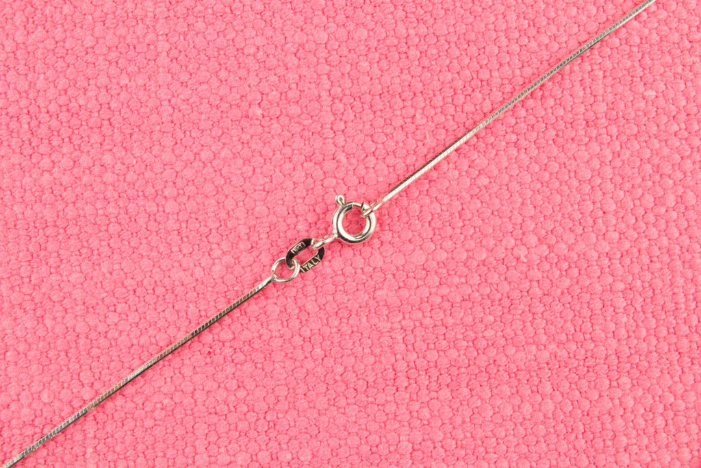 Diamond Necklace In 9ct White Gold