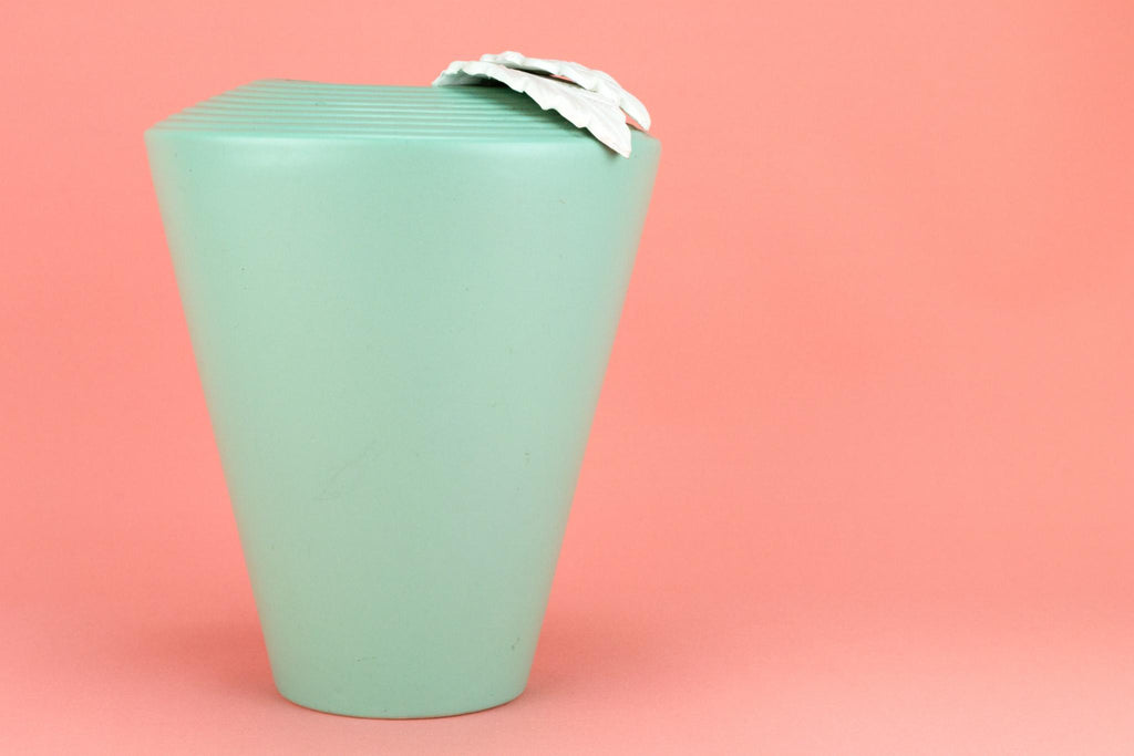 Green Mid Century Modern Vase, English Circa 1950
