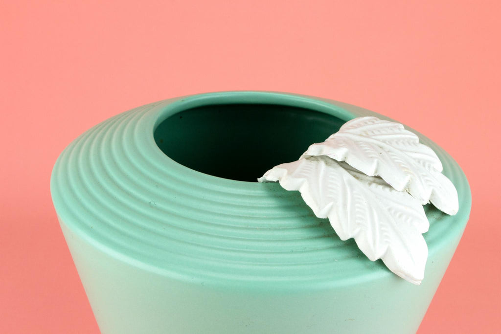 Green Mid Century Modern Vase, English Circa 1950