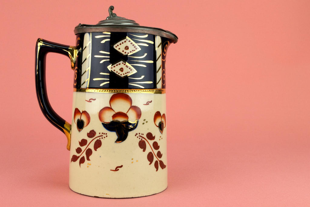 Gaudy Welsh Jug by Sadler, English 1930s