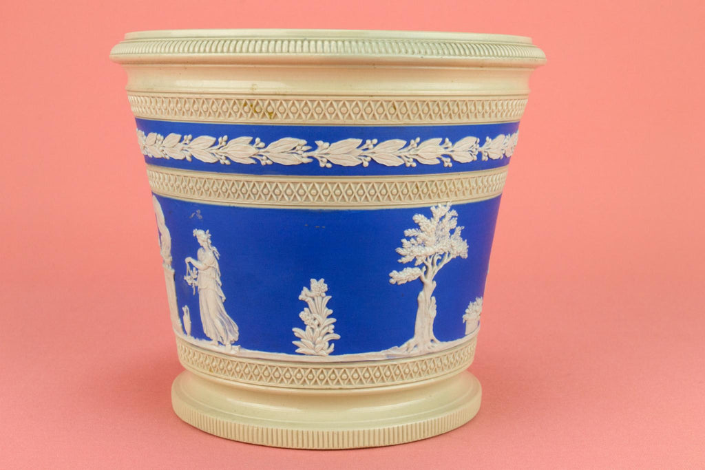 Blue and White Planter by Copeland, English Mid 19th Century