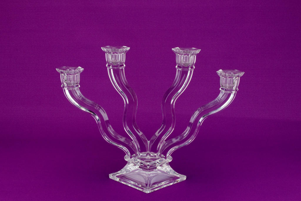 Crystal Glass Candelabra by Nachtmann