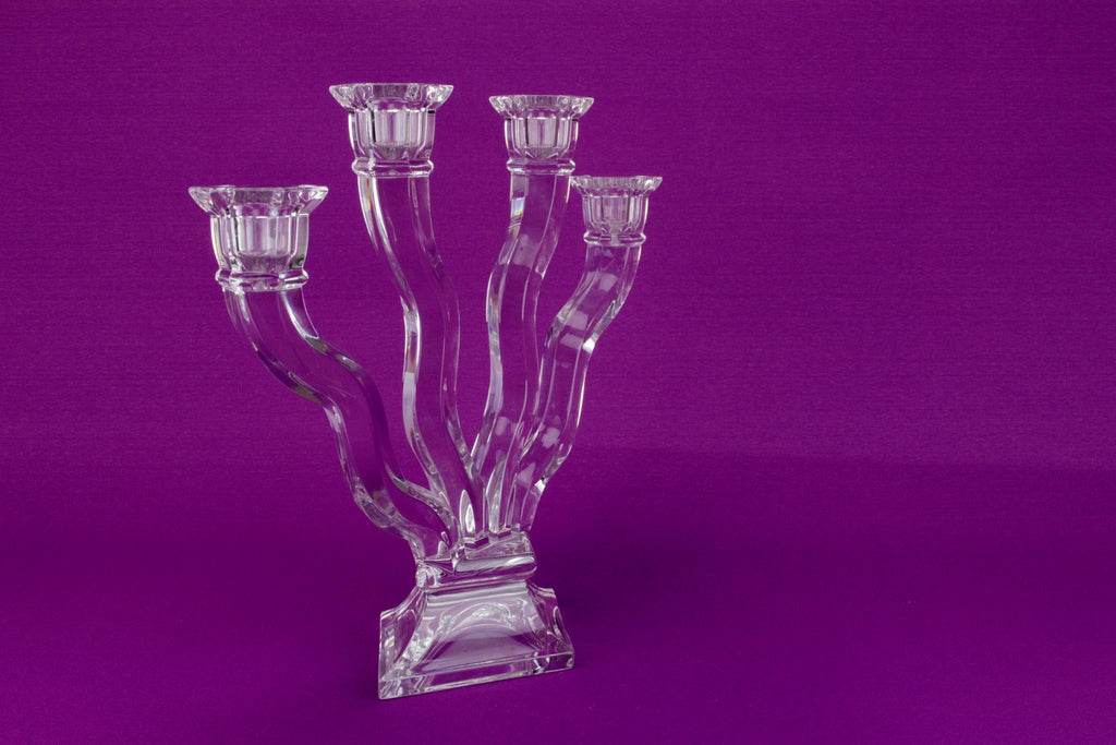 Crystal Glass Candelabra by Nachtmann