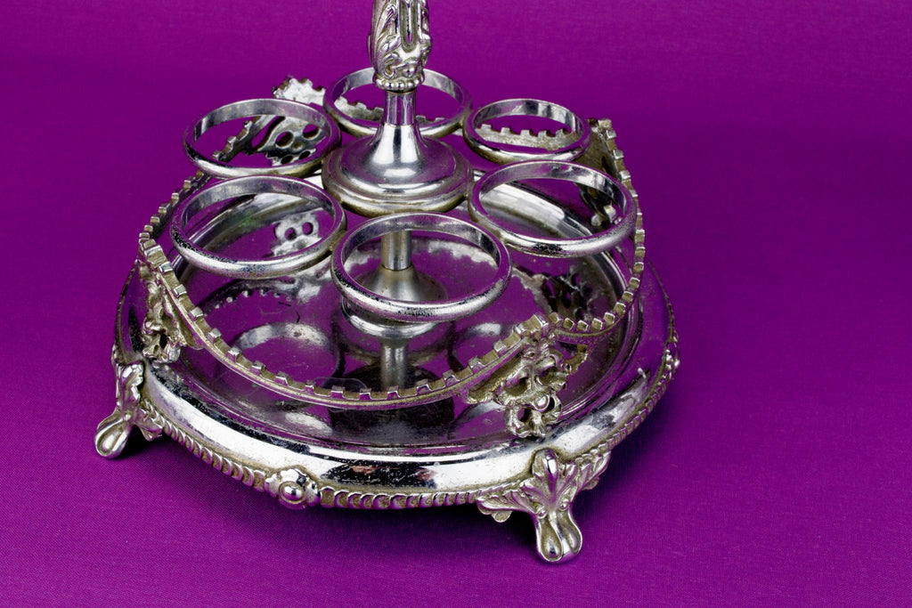 Victorian Rotating Cruet Set, English 19th Century