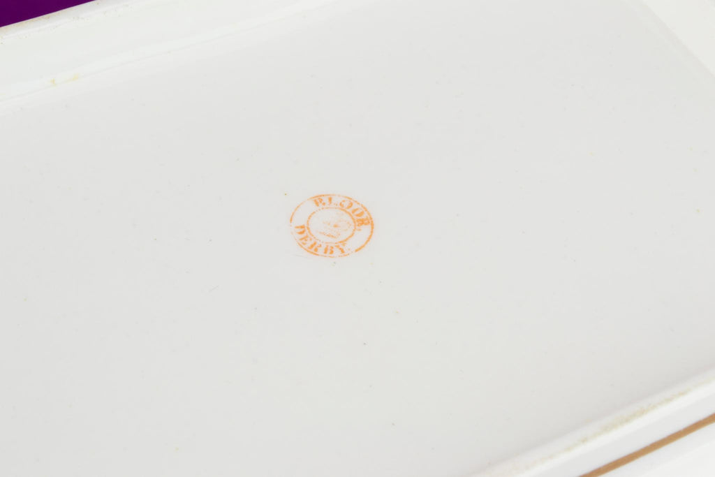 Apple Green Serving Bowl by Bloor Derby, English 1830s