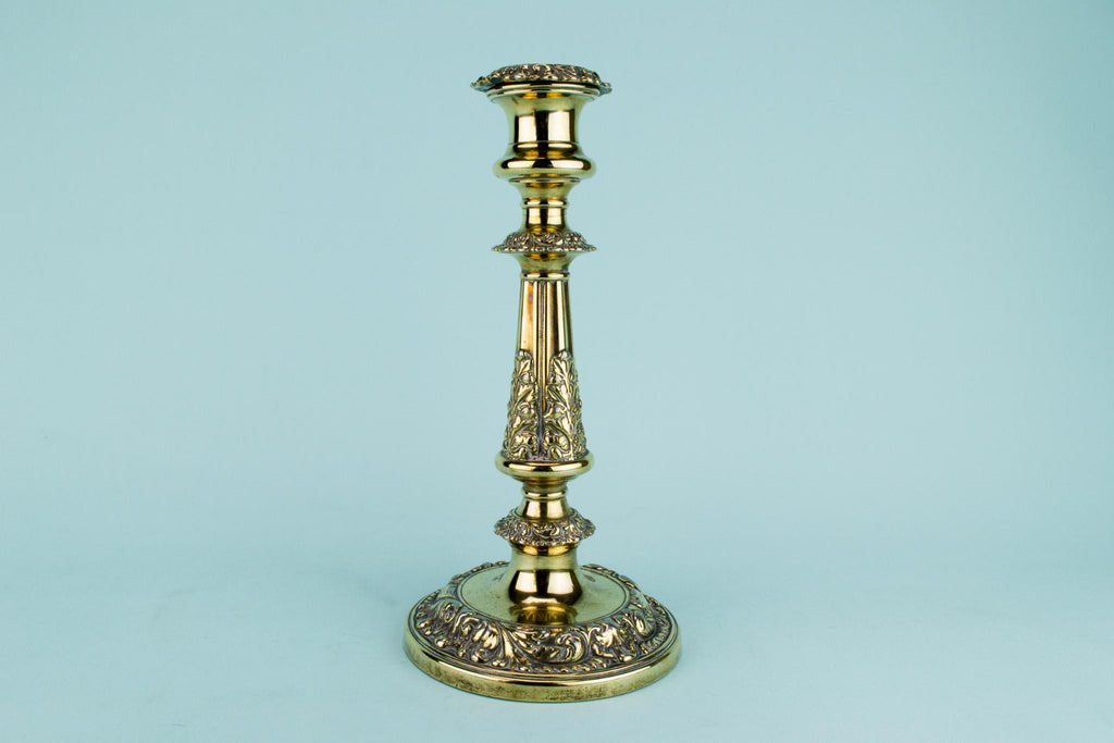 Georgian Brass Candlesticks, English Early 1800s
