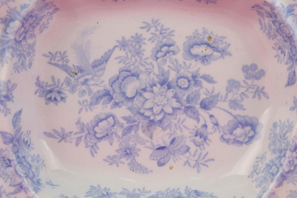 Small Blue and White Serving Dish, English 1880s