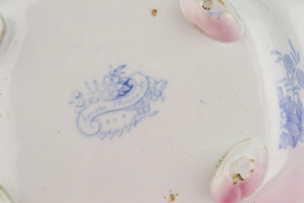 Small Blue and White Serving Dish, English 1880s