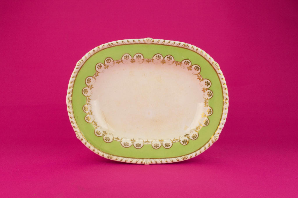 Medium Platter in Green by Bloor Derby, English 183