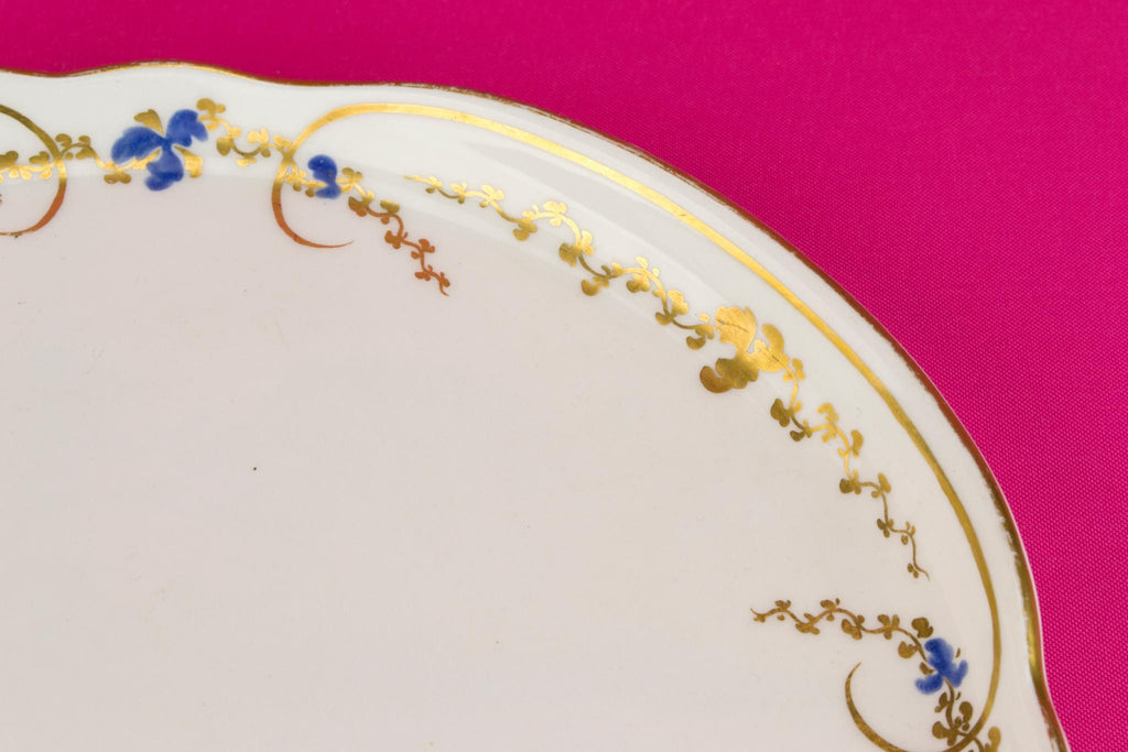 Tea Serving Tray in Porcelain, Early 1900s