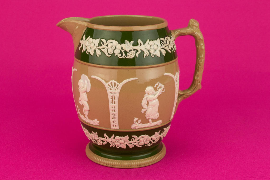 Tactile Ceramic Jug by Copeland, English 1890s