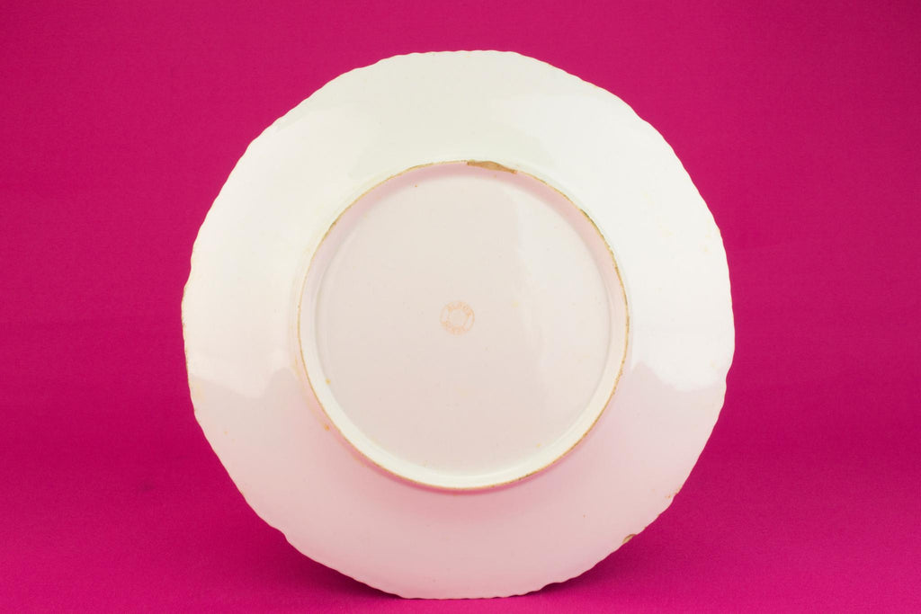 6 Bloor Derby Dinner Plates in Green, English 1830s