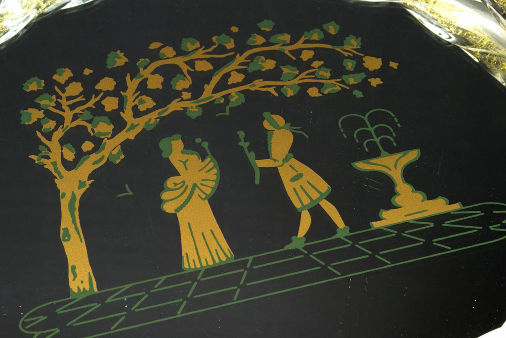Venetian Glass Cocktail Tray, Italian 1950s