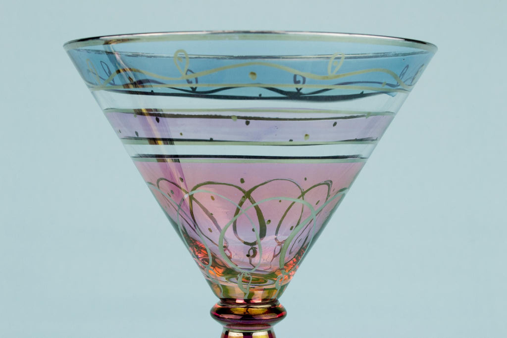 4 Large Martini Cocktail Glasses